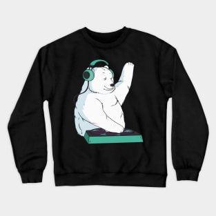 DJ Polar Bear Crewneck Sweatshirt